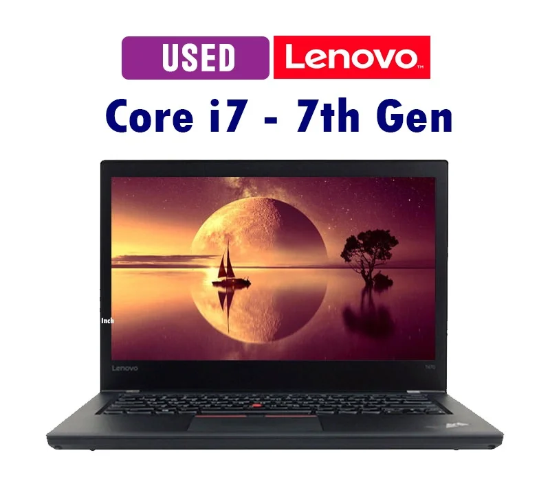 Lenovo Thinkpad T470 (Core i7 7th Gen) 8GB RAM (256GB SSD