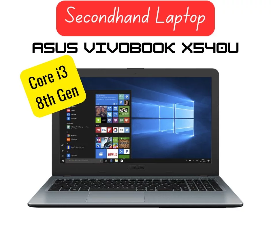 Asus Vivobook X540UA (Core i3 8th Gen) (FullHD) (12GB RAM) (1TB