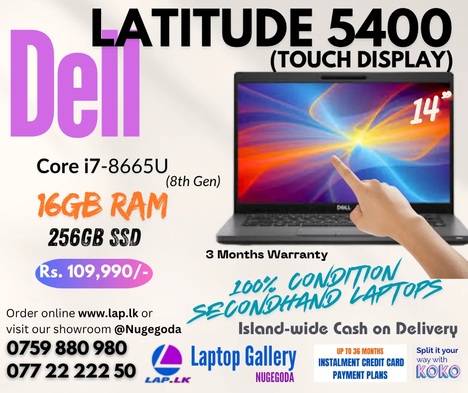 Dell Latitude 5400 (Core i7 8th Gen) (14-inch Touch Display - Main Image