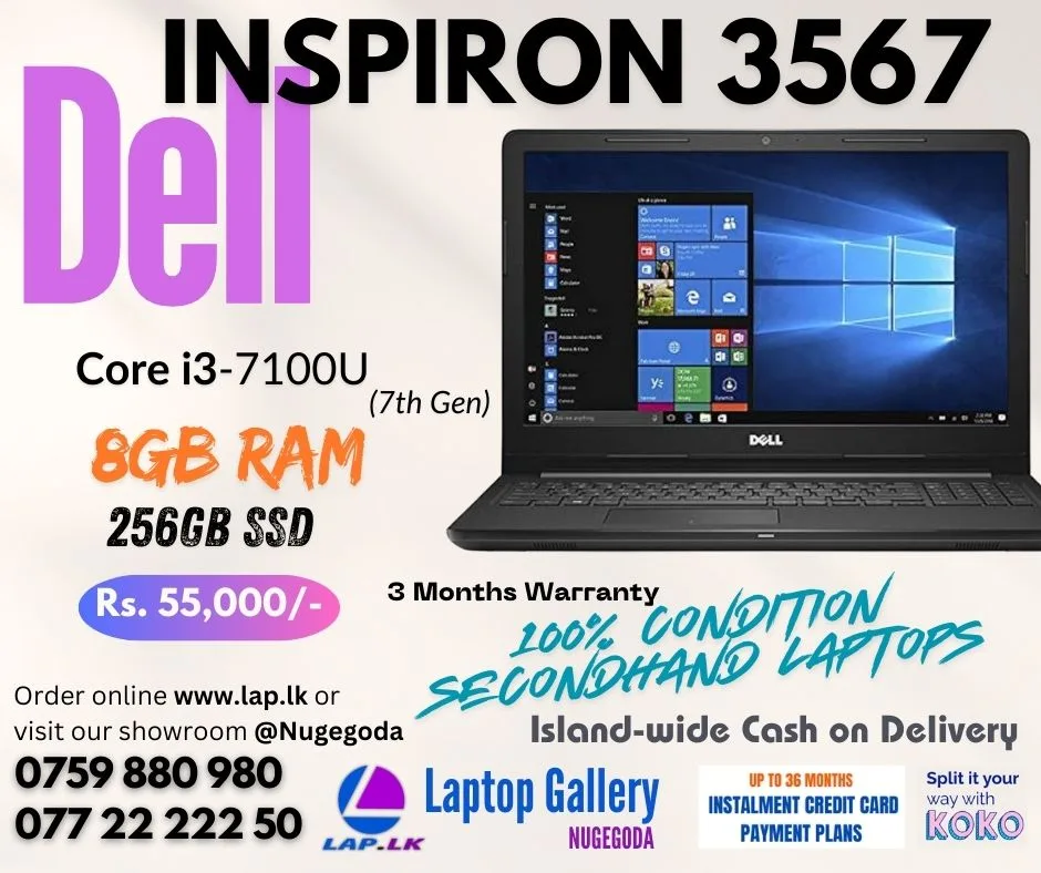 I3 7th Generation Dell Ssd Price For Laptop Dell Inspiron 3567